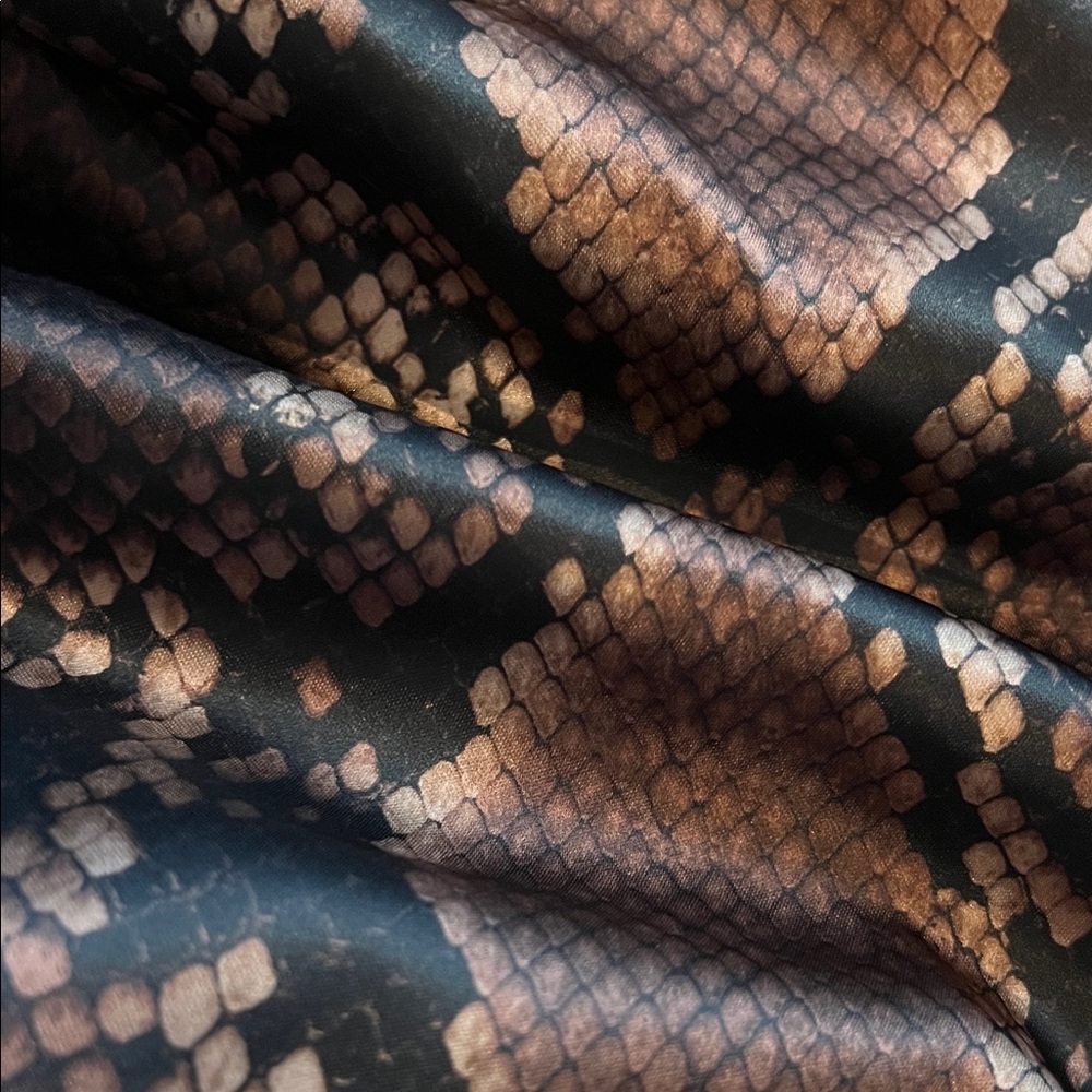 Strapless Neutral Python Maxi Slip Dress NWT - image 14